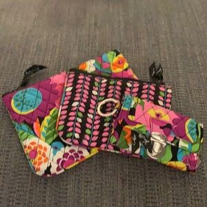 Floral Vera Bradley Cosmetic cases and Wallet